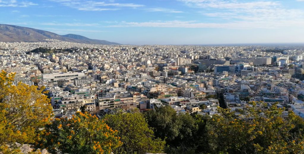 Atena vazuta de pe Filopappou Hill