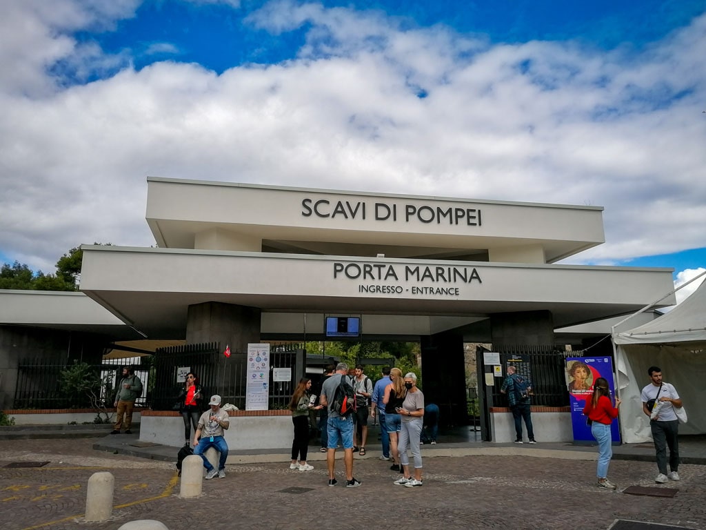 Porta Marina - Intrare in situl arheologic Pompeii