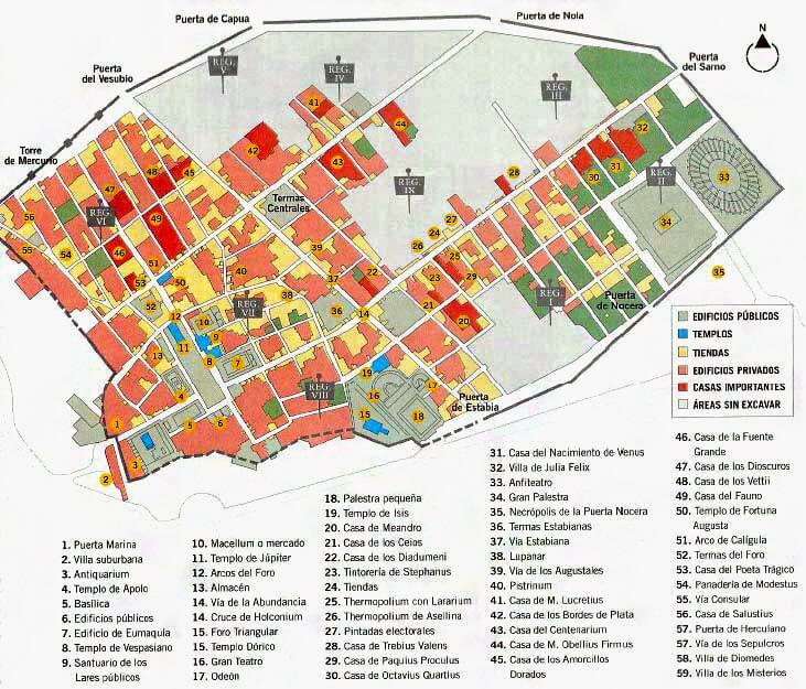 Harta Pompeii