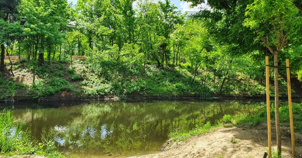 Lacul din cel mai nou parc al Bucurestiului